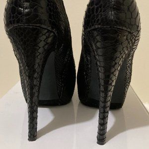 Faux Snake Skin Bootie